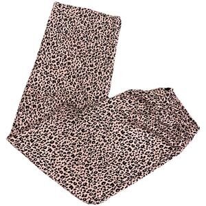 NWOT Banana Republic Satin Pink Leopard Sleep or Lounge or Pajama Pants Small